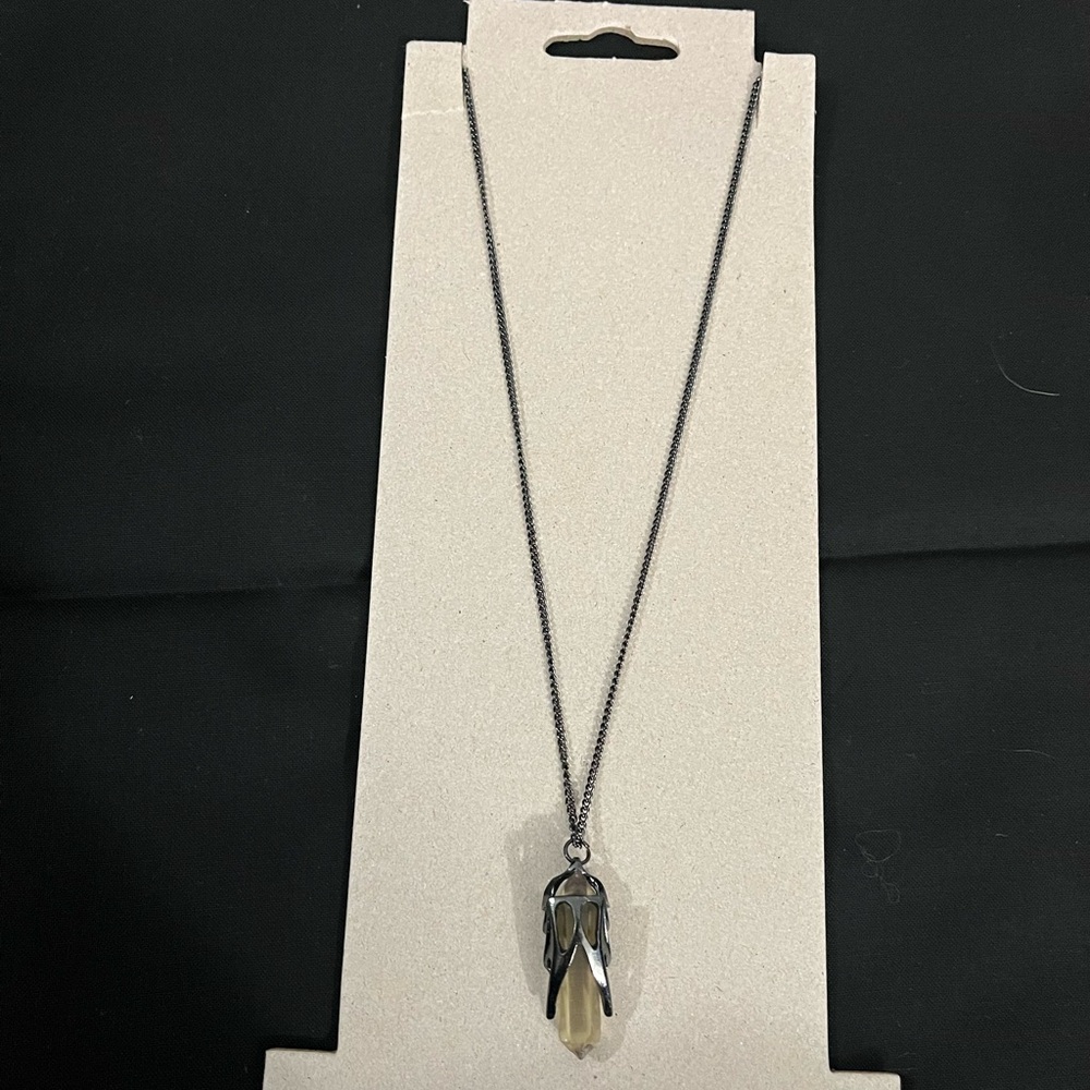 Faux crystal pendant